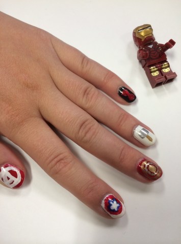 Tiny Iron Man wanted to hang out too.